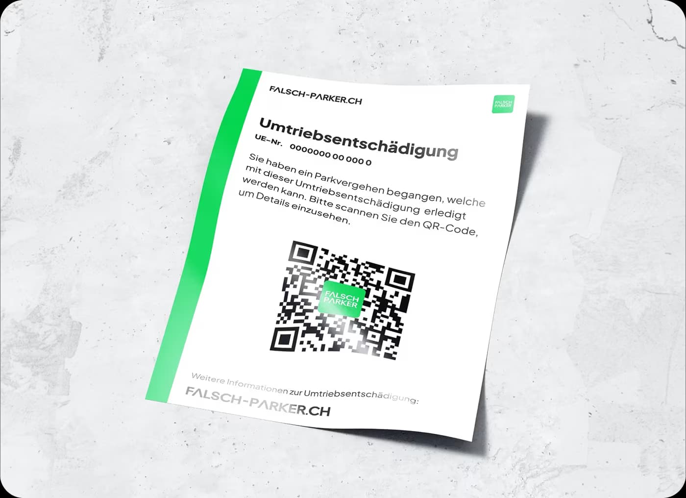 Digital QR-coded penalty notice